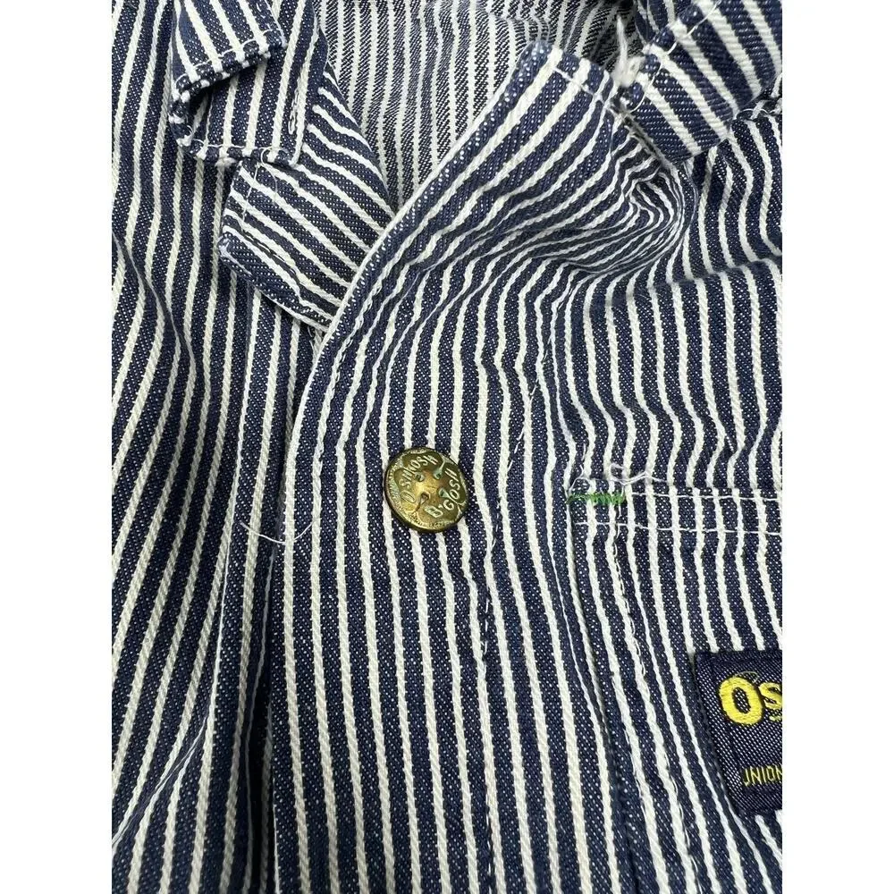 Vintage Child OshKosh B'Gosh Striped Sanforized Union Made Coveralls